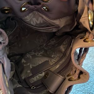 Michael Kors lavender leather hobo bag